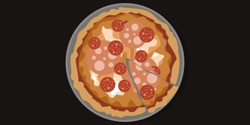 Quick doodle: Pizza slice.