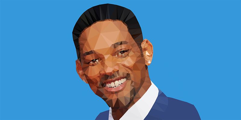 Will Smith pixelated portrait.