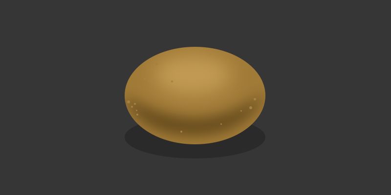 The bronze egg is not as shiny.